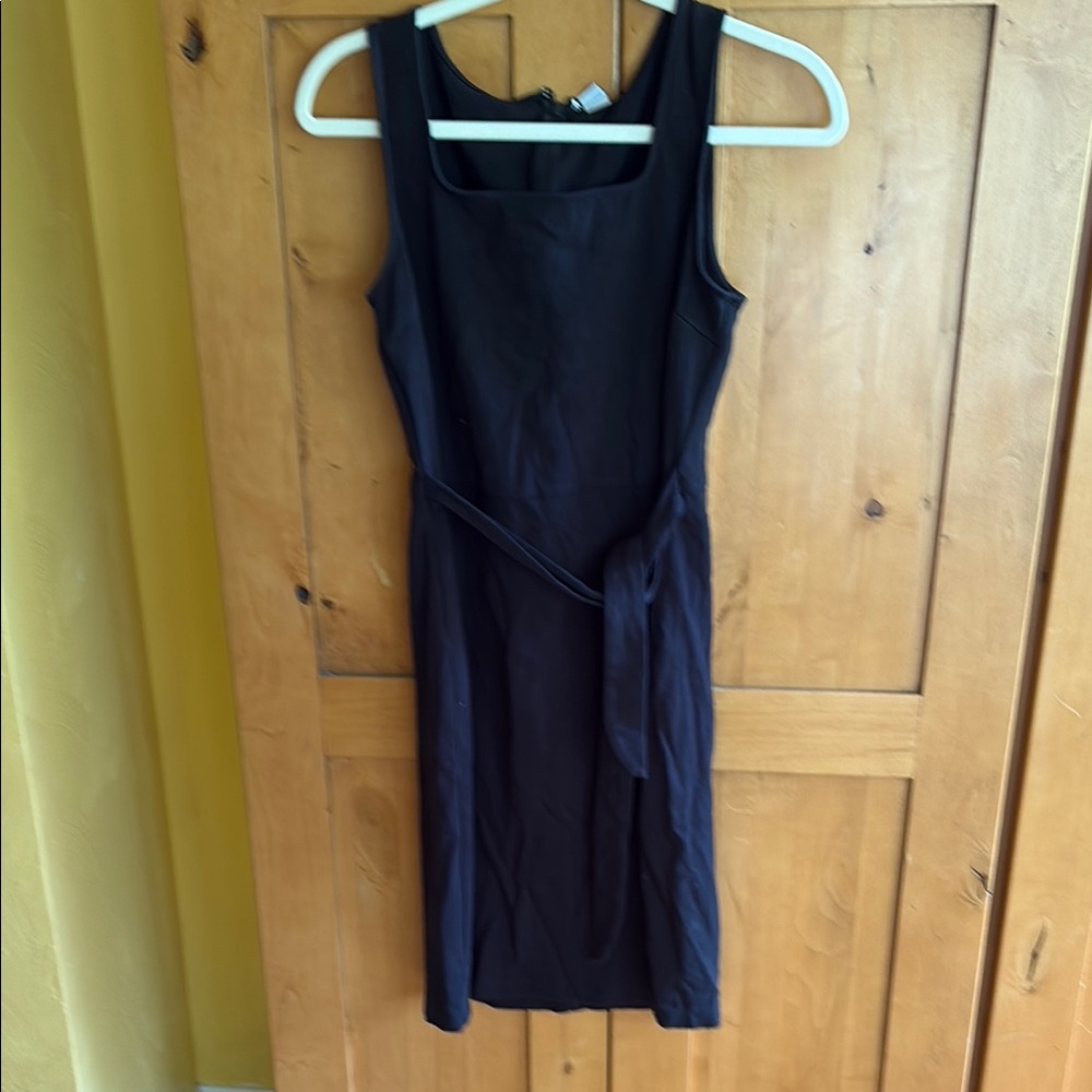 Old Navy Black Sheath Midi Dress Sleeveless Scoop Neck